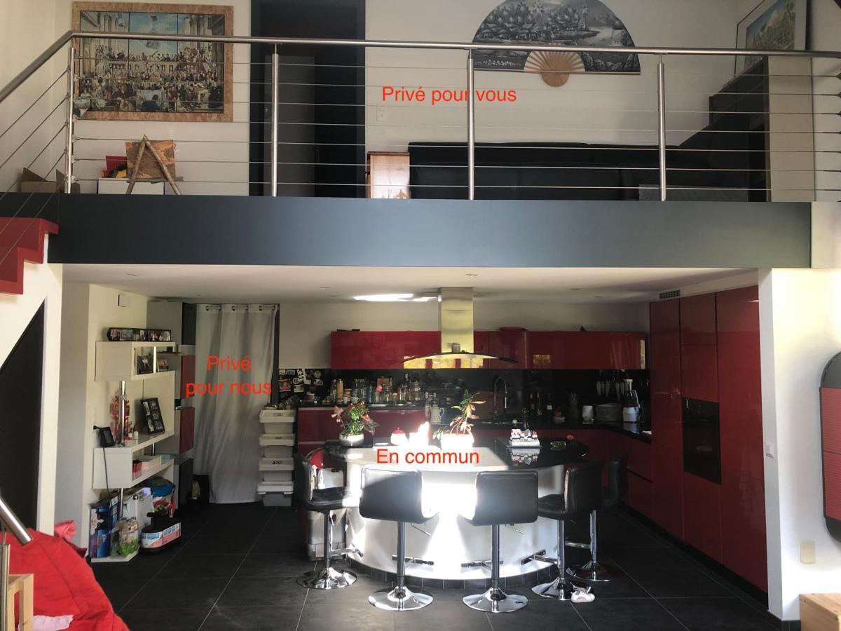Logement Chez L'Habitant Etage Independant Grone Luaran gambar
