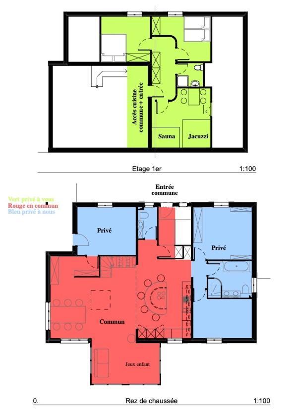 Logement Chez L'Habitant Etage Independant Grone Luaran gambar